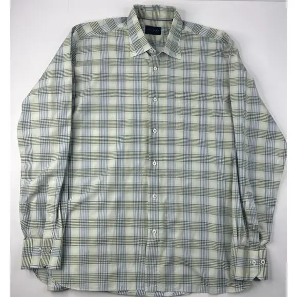 Calder Carmel Limited Edition Multicolor Plaid Button Down Shirt Large 1/150 - Picture 1 of 14